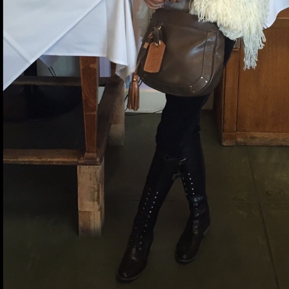 Charles David Rove Leather Riding Boots - Picture 7 of 8